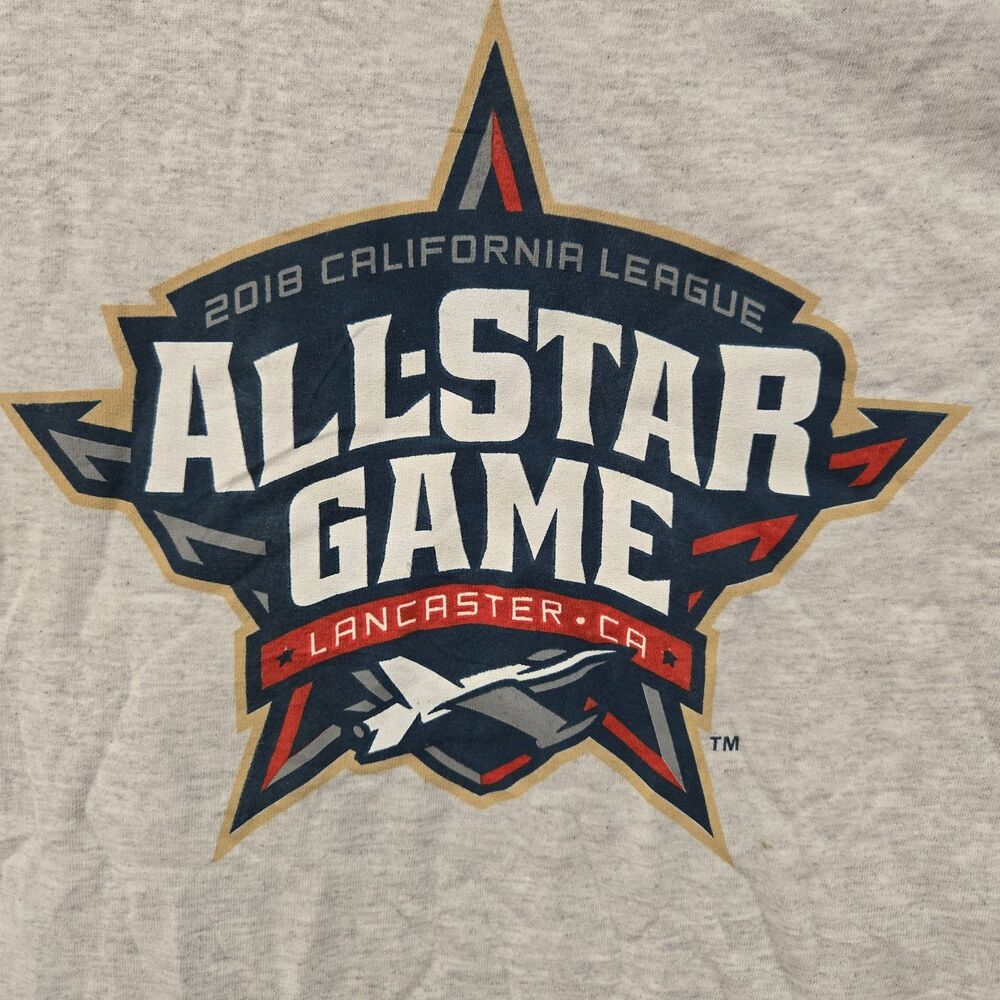 2018 California League All Star Game Short Sleeve T-Shirt Lancaster CA Size Med - Picture 2 of 5